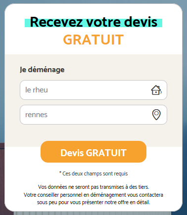 Présentation du devis pour comparer avant votre déménagement